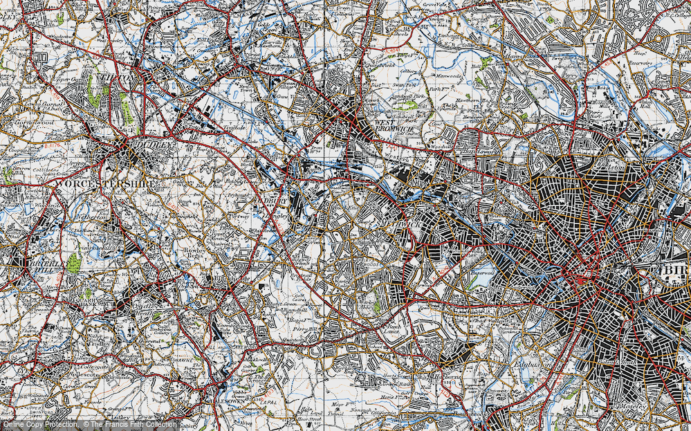 Old Map of Rood End, 1946 in 1946