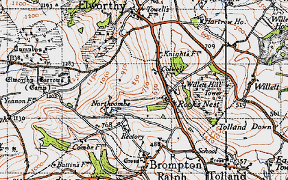 Old map of Rook's Nest in 1946