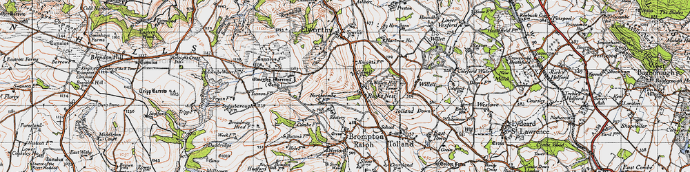 Old map of Rook's Nest in 1946