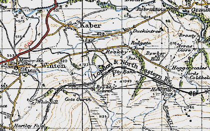 Old map of Bowber Hill in 1947