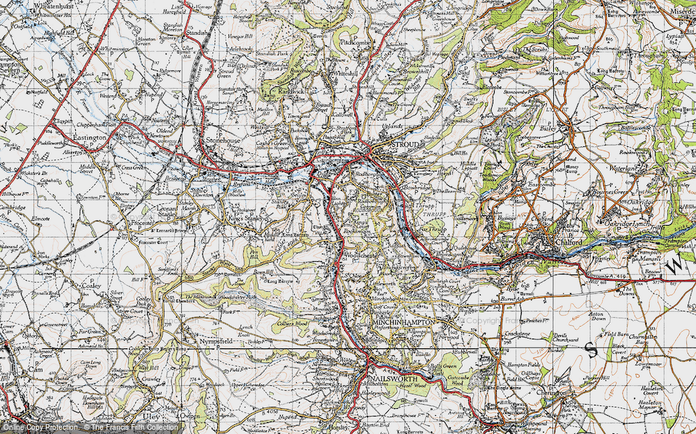 Old Map of Rooksmoor, 1946 in 1946