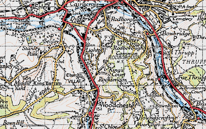 Old map of Rooksmoor in 1946