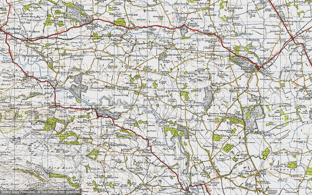 Old Map of Rookwith, 1947 in 1947