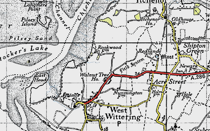 Old map of Rookwood in 1945