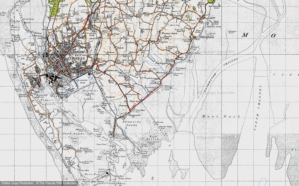 Old Map of Roosebeck, 1947 in 1947