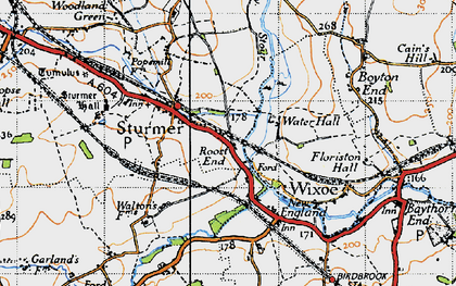 Old map of Roost End in 1946