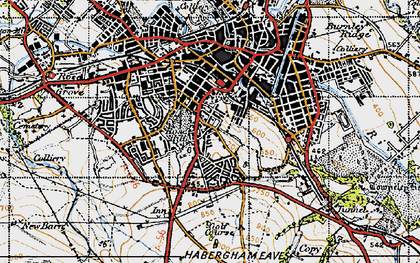 Old map of Rose Hill in 1947