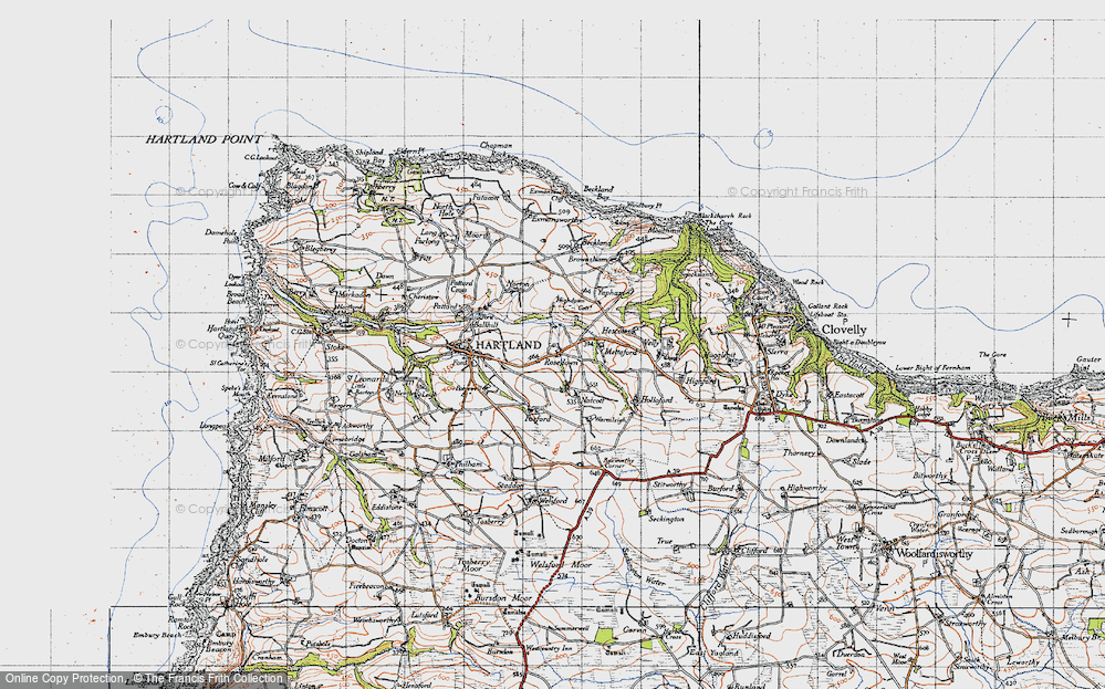 Old Map of Rosedown, 1946 in 1946