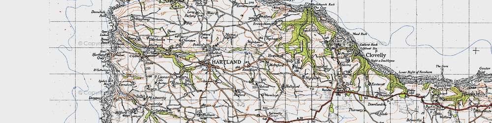 Old map of Rosedown in 1946