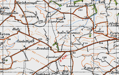 Old map of Rosehill in 1946