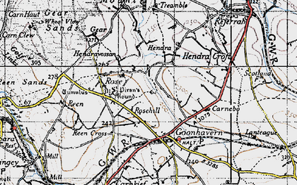 Old map of Rosehill in 1946