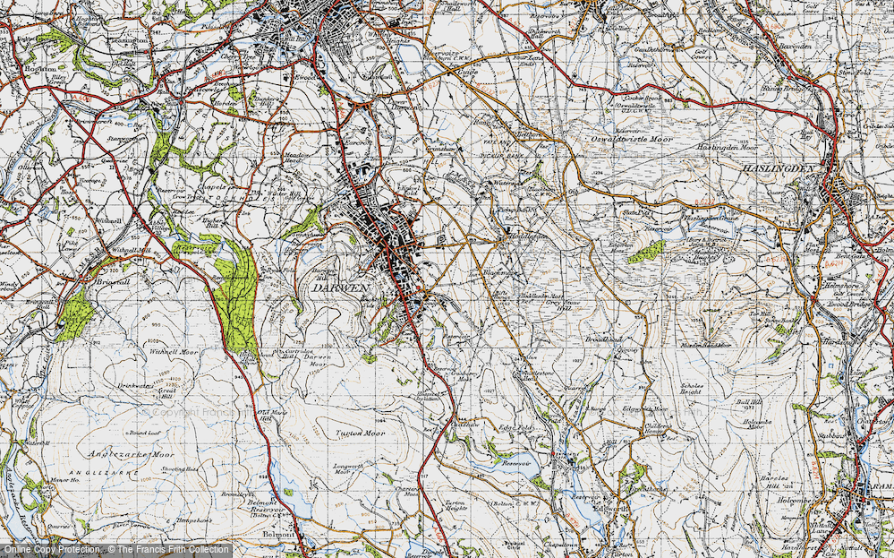 Old Map of Rosehill, 1947 in 1947