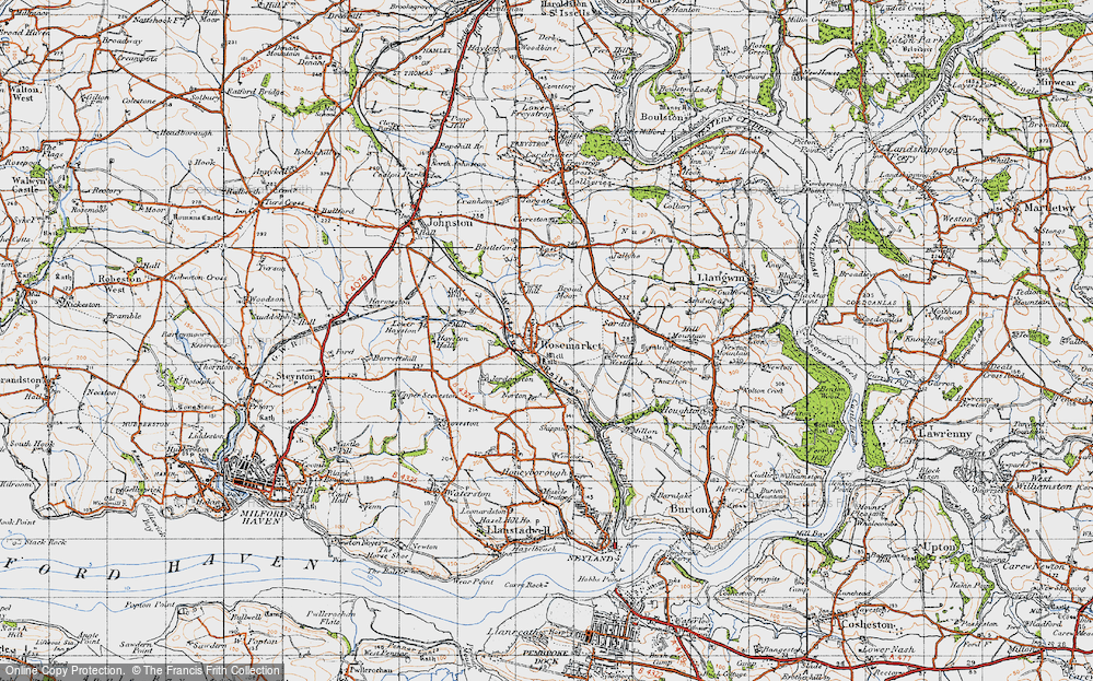 Old Map of Rosemarket, 1946 in 1946