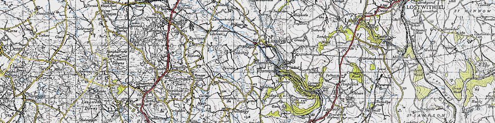 Old map of Rosemelling in 1946