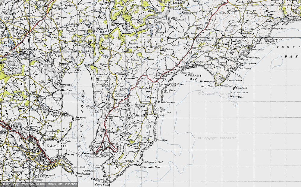 Old Map of Rosevine, 1946 in 1946