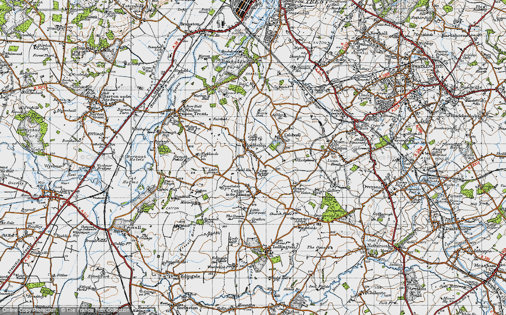 Old Map of Rosliston, 1946 in 1946