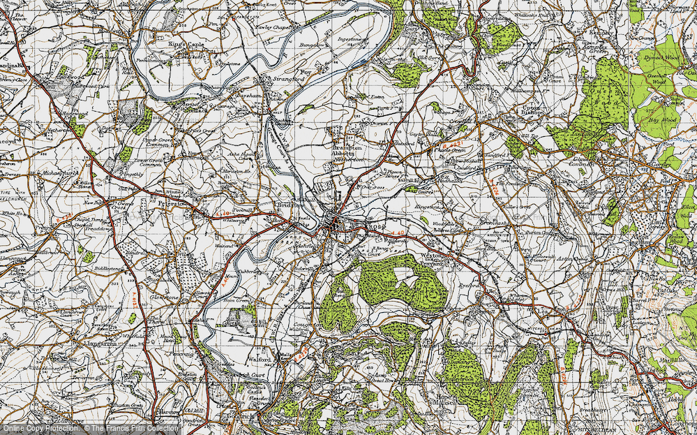 Old Map of Ross-on-Wye, 1947 in 1947