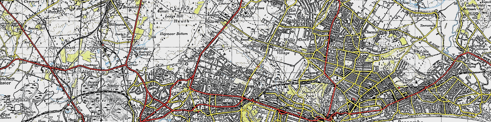 Old map of Rossmore in 1940