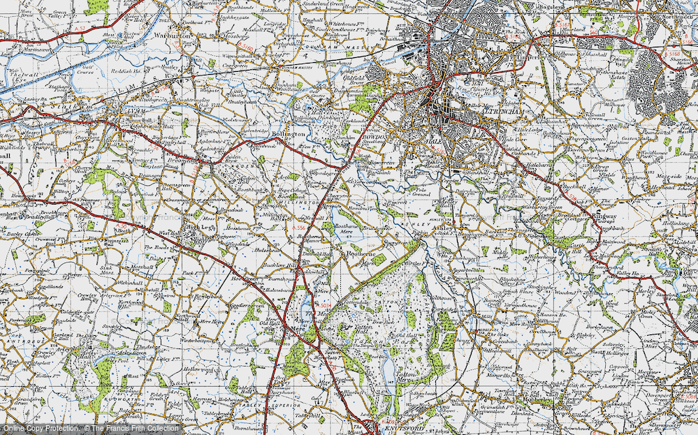 Old Map of Rostherne Mere, 1947 in 1947