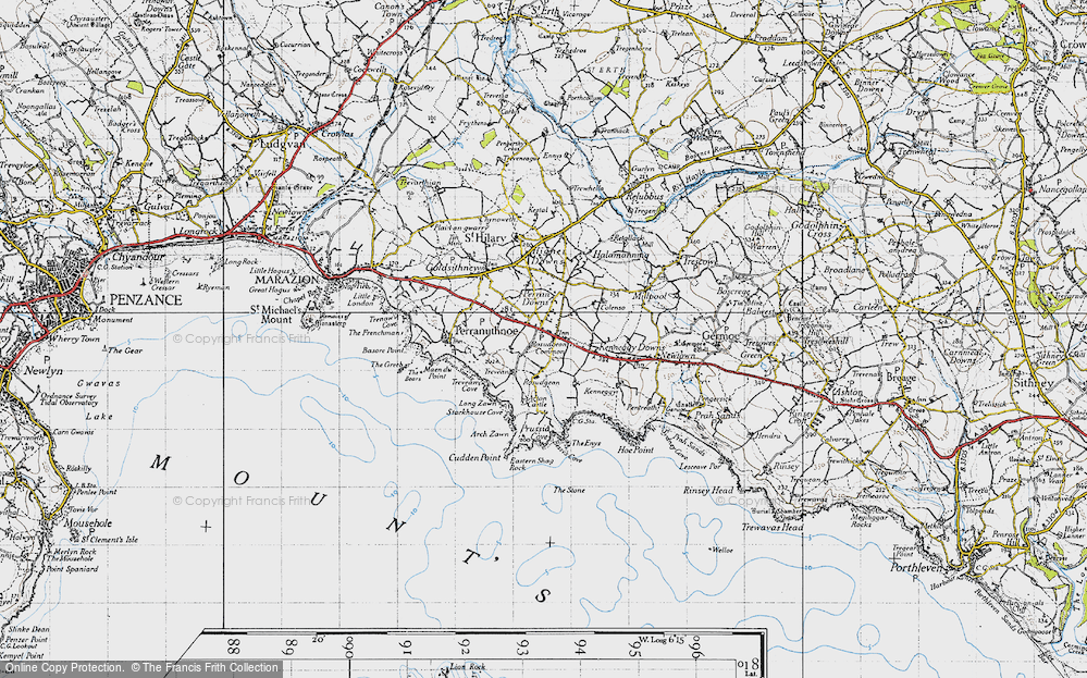 Old Map of Rosudgeon, 1946 in 1946