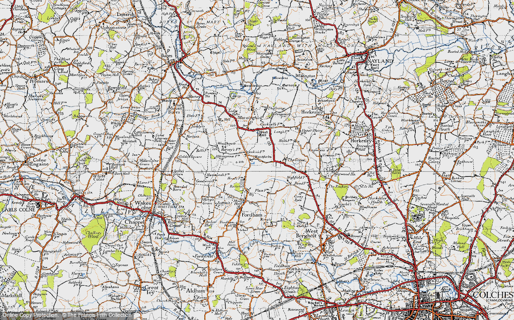 Old Map of Rotchfords, 1945 in 1945