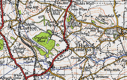 Old map of Rotcombe in 1946