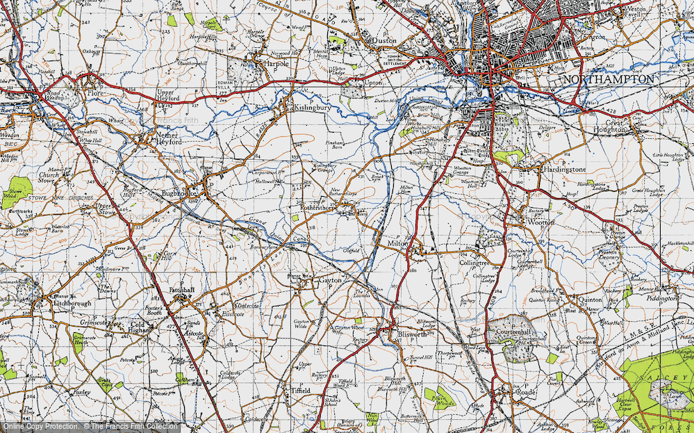 Old Map of Rothersthorpe, 1946 in 1946