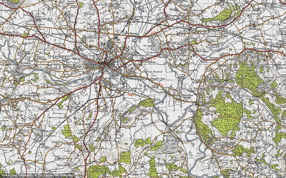 Old Map of Rotherwas, 1947 in 1947