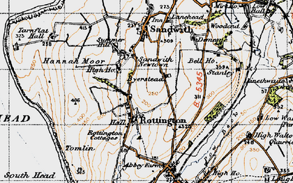 Old map of Tomlin in 1947