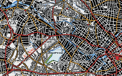 Old map of Rotton Park in 1946