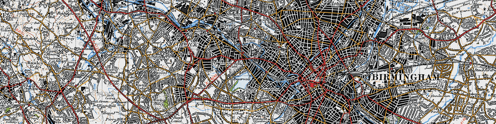 Old map of Rotton Park in 1946