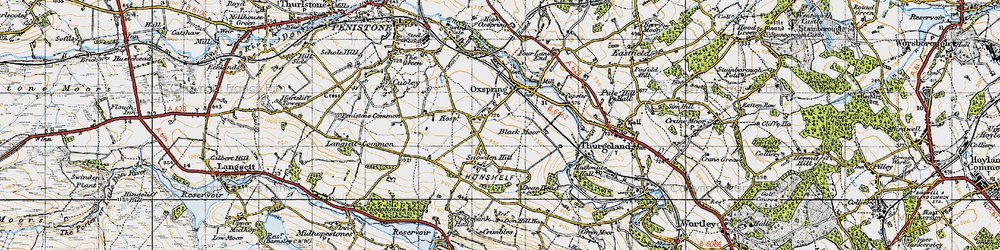 Old map of Roughbirchworth in 1947