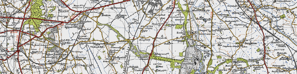 Old map of Roughhill in 1947