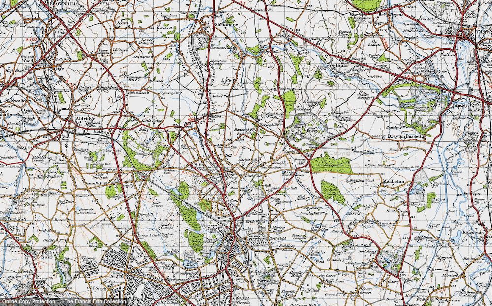 Old Map of Roughley, 1946 in 1946