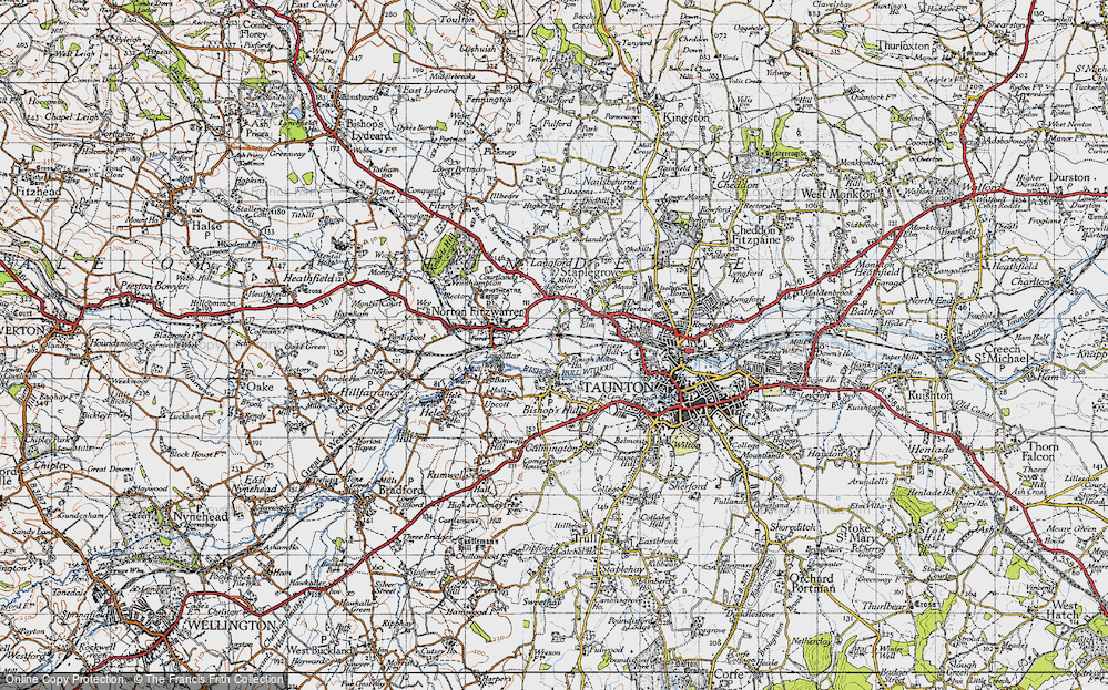 Old Map of Roughmoor, 1946 in 1946