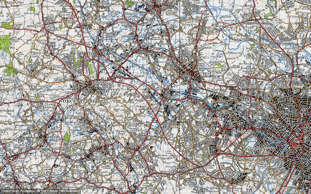 Old Map of Round's Green, 1946 in 1946