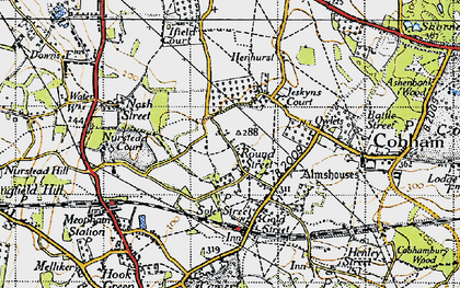 Old map of Round Street in 1946