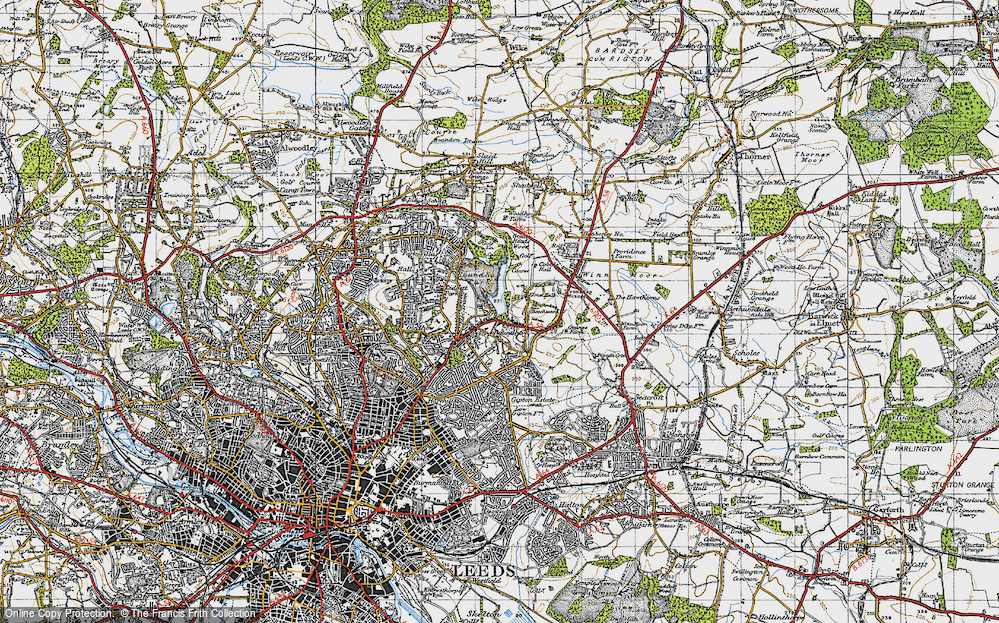 Old Map of Roundhay, 1947 in 1947