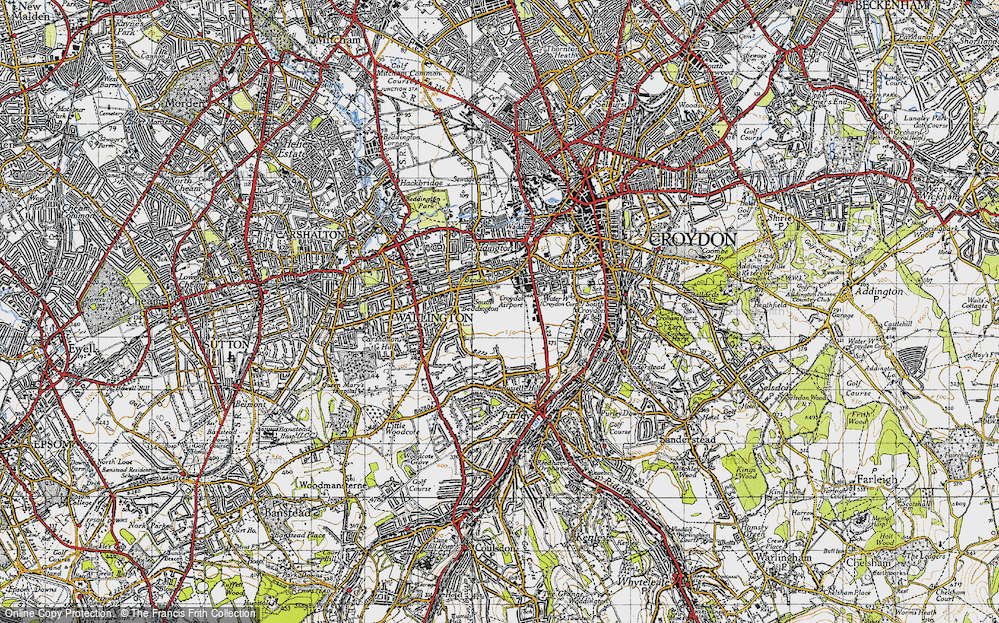 Old Maps of Roundshaw, Greater London - Francis Frith