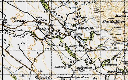Old map of Row in 1947