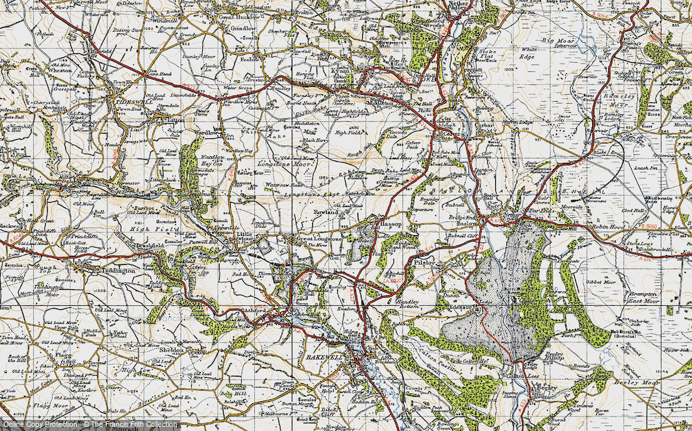 Old Map of Rowland, 1947 in 1947