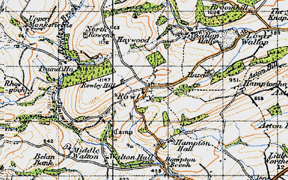 Old map of Rowley in 1947
