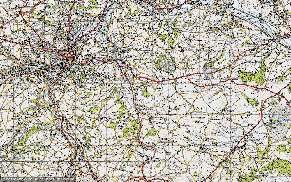 Old Map of Rowley Hill, 1947 in 1947