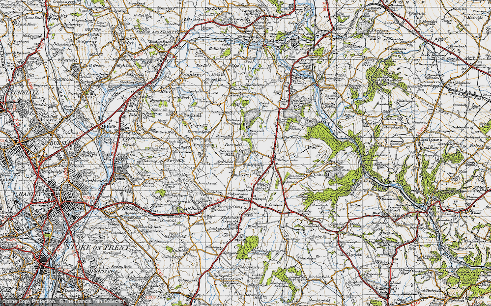 Old Map of Rownall, 1946 in 1946