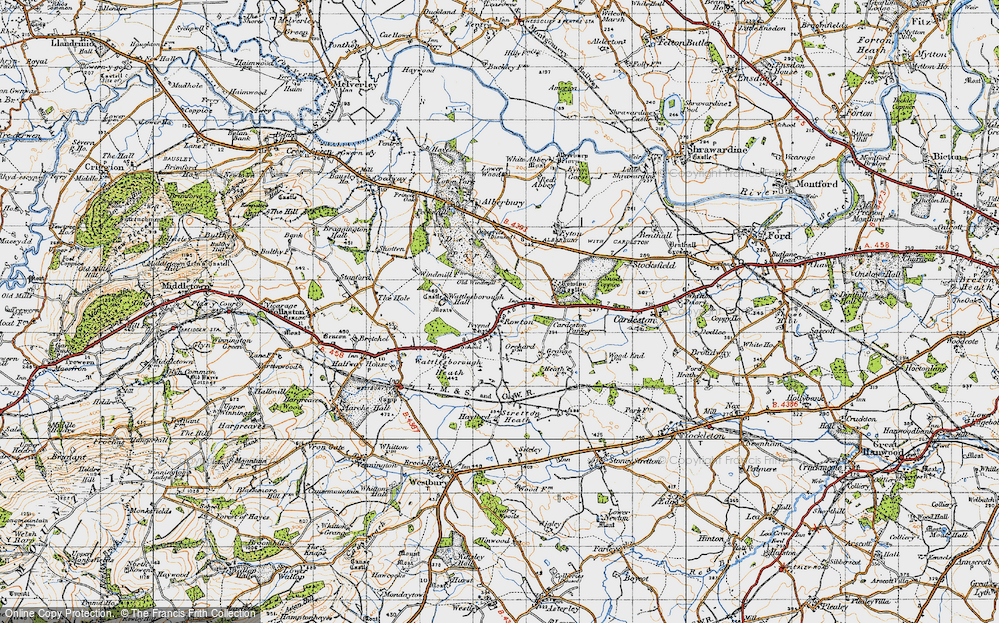 Old Map of Rowton, 1947 in 1947