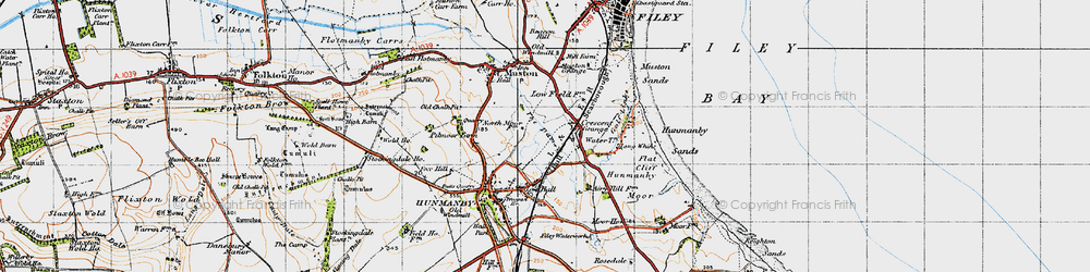 Old map of Royal Oak in 1947