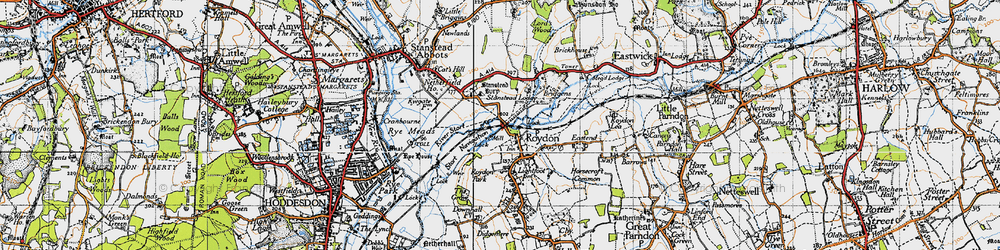 Old map of Lightfoots in 1946