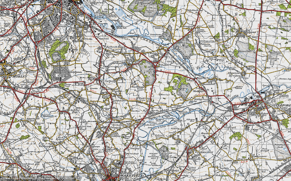 Old Map of Royds Green, 1947 in 1947