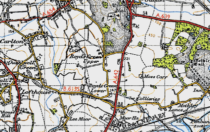 Old map of Royds Green in 1947