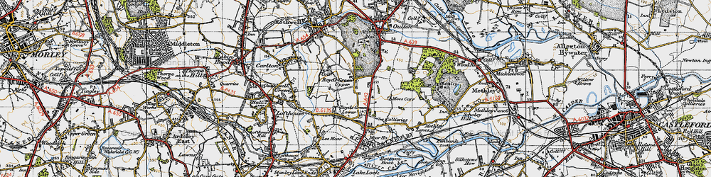 Old map of Royds Green in 1947